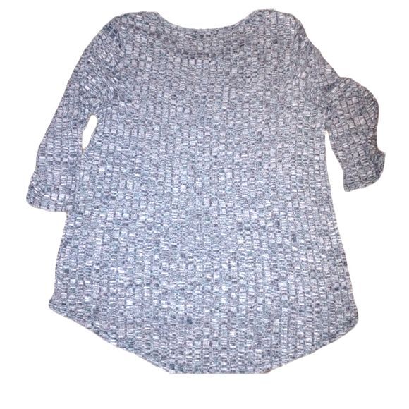 89th & Madison Green & Navy Metal Accented  Lightweight Sweater size L - Picture 2 of 7